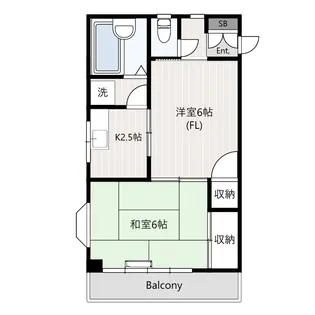 サンリバー【3階】の間取り