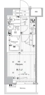 東京都墨田区石原4【マンション】の間取り