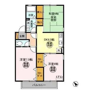 メルベーユ A【2階】の間取り