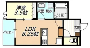 ALTAIR上安【1階】の間取り