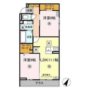 プロスター元山町【3階】の間取り