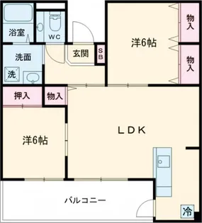 聖城マンション【4階】の間取り