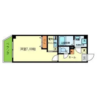 1Kの間取り画像