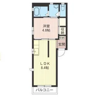サンスクエア【2階】の間取り