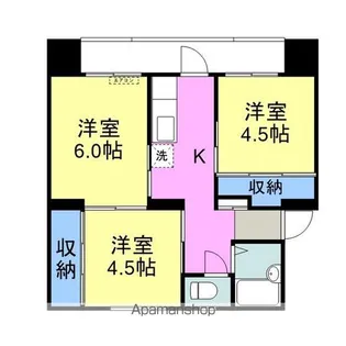 ヴィラナリー柳井【4階】の間取り