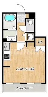 メゾンセリジエ【4階】の間取り