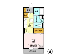 ヒル ヴァレイ【1階】の間取り