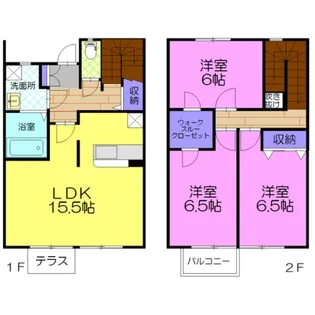グランディパレス A【1階】の間取り