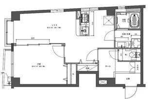 1LDKの間取り画像