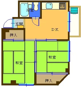 ハイツ熊倉【3階】の間取り