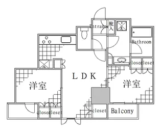東京都墨田区両国1【マンション】の間取り
