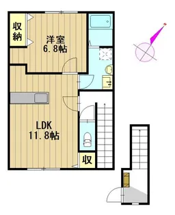 ベラージュ【2階】の間取り