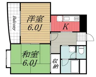 千葉県千葉市中央区汐見丘町【マンション】の間取り