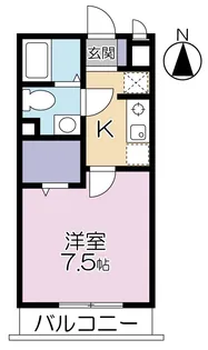 MJキャッスル【3階】の間取り