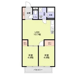 ロイヤルオーク【1階】の間取り