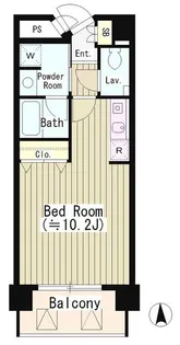 東京都渋谷区恵比寿西1【マンション】の間取り