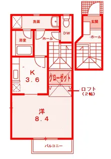 トピアリー ロード 岸根公園【2階】の間取り