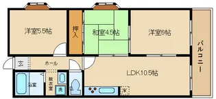 エクシード【9階】の間取り