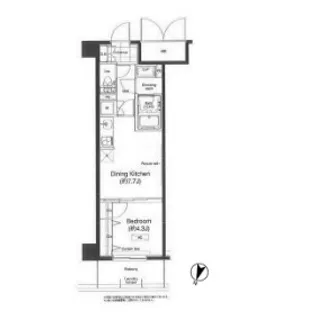 東京都新宿区高田馬場3【マンション】の間取り