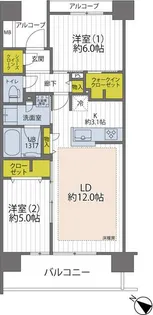 イニシア豊洲コンフォートプレイス【8階】の間取り