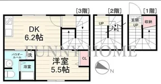 東京都目黒区柿の木坂2【マンション】の間取り