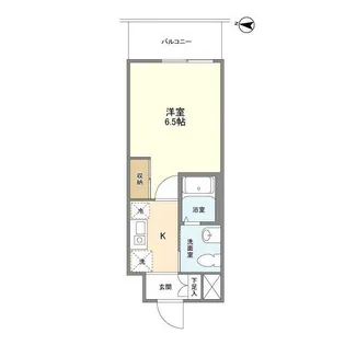 1Kの間取り画像