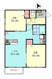ベル・セゾン金池南【1階】の間取り