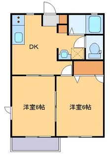 レジデンスみなみH【2階】の間取り