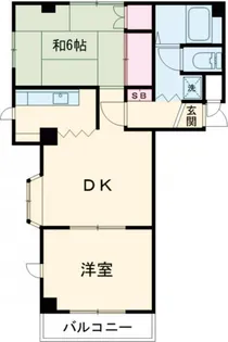 タカラ峰ハイツB棟【3階】の間取り