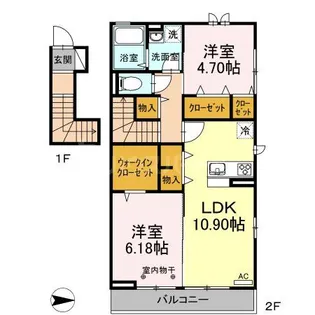 雅【2階】の間取り