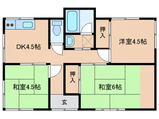 鹿児島県曽於市末吉町二之方【一戸建】の間取り