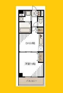神奈川県横浜市都筑区茅ケ崎中央【マンション】の間取り