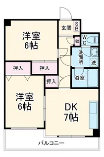エスポワールマンション【1階】の間取り