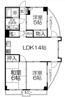 グランドカーサ武蔵野【3階】の間取り