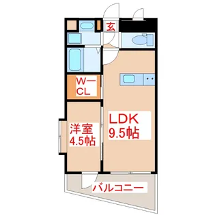 惟神上町ビル【8階】の間取り
