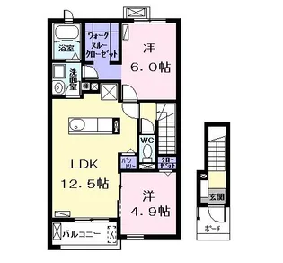 ビオラ トリコロール I【2階】の間取り