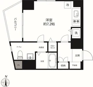 ベルファース東麻布【2階】の間取り