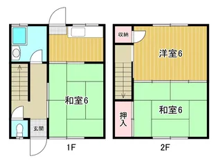 鳥取県米子市三本松3【一戸建】の間取り