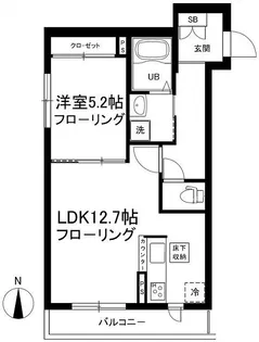 クレスト自由が丘【1階】の間取り