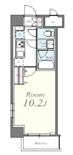 ミュールソレアード【8階】の間取り