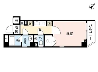 レジェンドコート白山【6階】の間取り