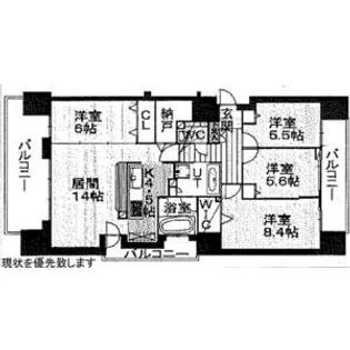 北海道札幌市中央区北十条西15【マンション】の間取り