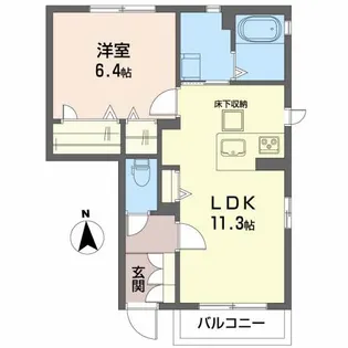 シーダーランド長町【1階】の間取り