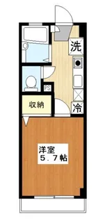 パレスミユキ7番館【1階】の間取り