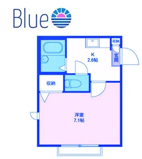 メルベーユ湘南【1階】の間取り