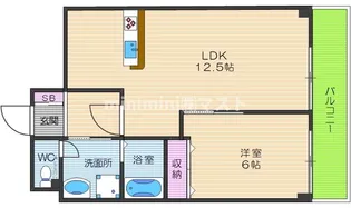 LakiaMaisonAbiko【3階】の間取り