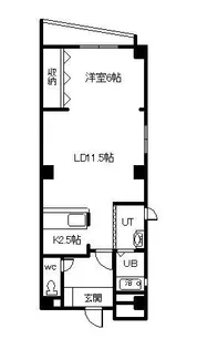 issa core【6階】の間取り