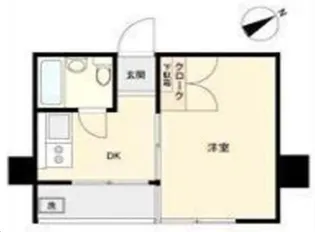 クレベール高田馬場【5階】の間取り