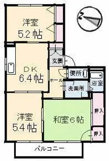クレール五日市駅前 B棟【1階】の間取り