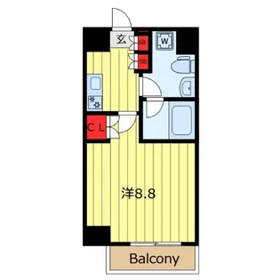 プラウドフラット根津谷中【4階】の間取り